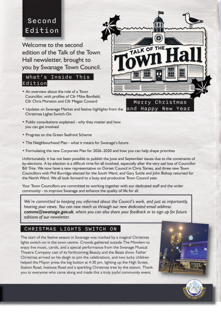 Second Edition - Talk of the Town Hall Newsletter December 2025